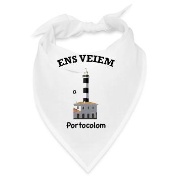 Portocolom Mallorca, Katalanisch, Wir sehen uns - Bandana - Weiß - Vorne