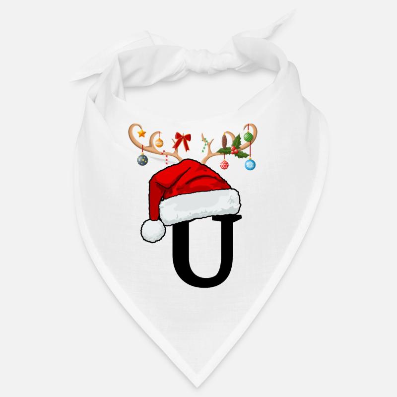 Brief U Weihnachtsmütze Bandana