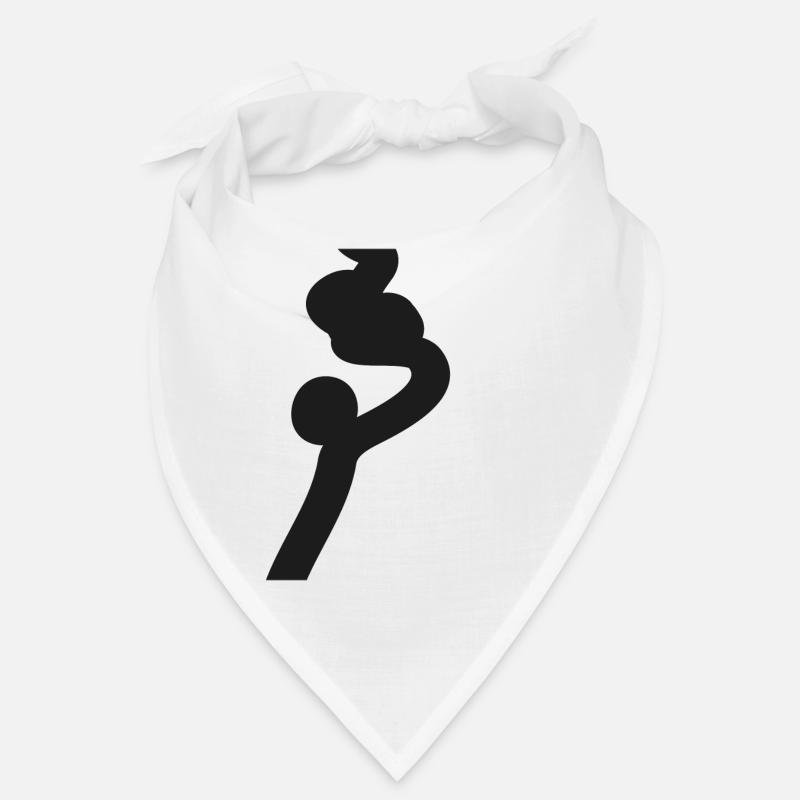 Lines Zigzag Shape Emblem Silhouette Abstract Bandana