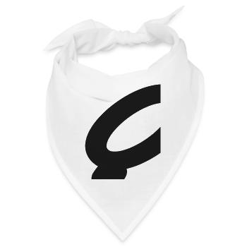 Ring Abstrakt Symbol Zeichen kreis Q Form Linie - Bandana - Weiß - Vorne