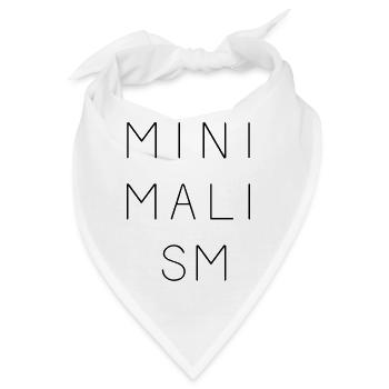 Minimalismus - Bandana - Weiß - Vorne