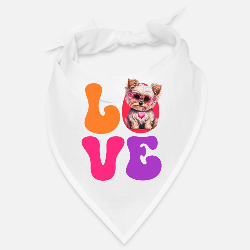 Chien Yorkshire Terrier Bandana