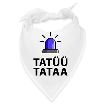 Tatüü Tataa Blaulicht - Bandana - Weiß - Vorne