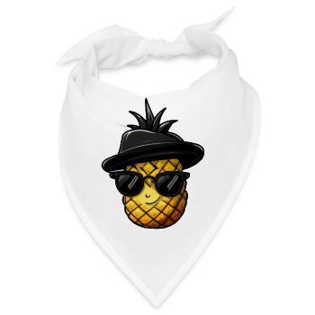 ananas gangster mafia kawaii - Bandana - Weiß - Vorne