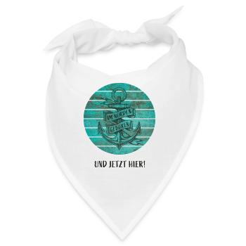 Im Norden geboren und jetzt hier - Bandana - Weiß - Vorne