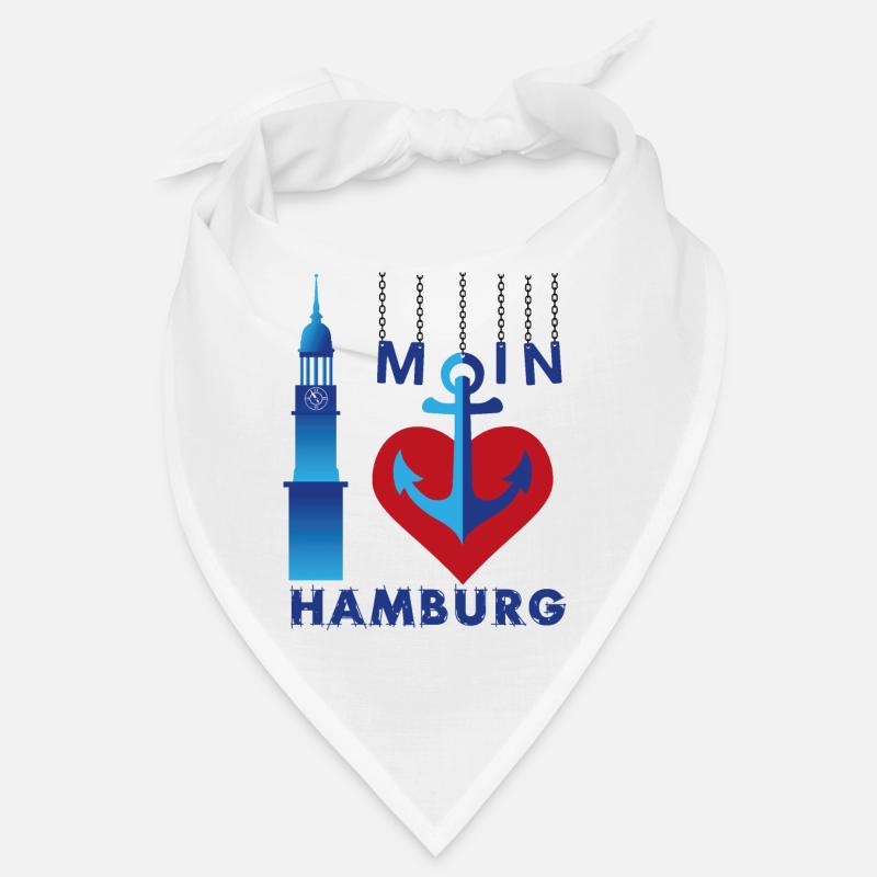 J’adore Hambourg - Bandana - blanc
