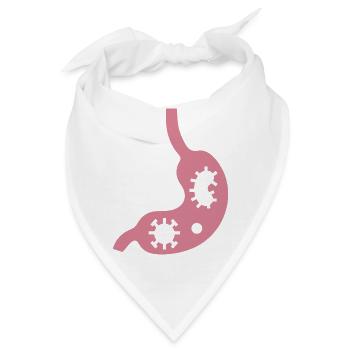 Magen Darm Grippe gastrointestinal infection - Bandana - Weiß - Vorne