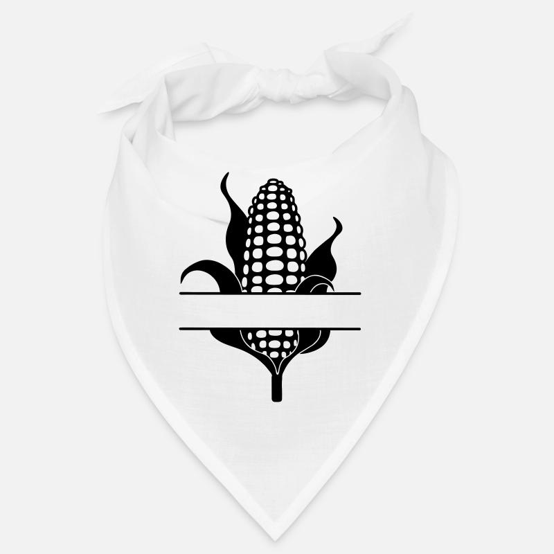 Corn cob text banner Bandana