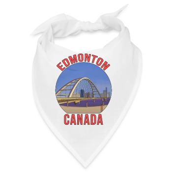 Edmonton, Kanada - Bandana - Weiß - Vorne