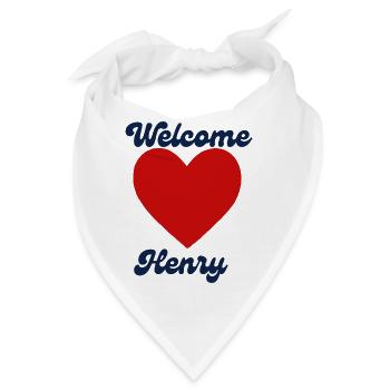 Henry willkommen - Bandana - Weiß - Vorne