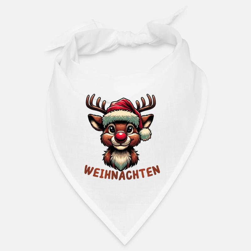Frohe Weihnachten Rudolf das Rentier Design Bandana