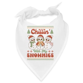 Hässlicher Weihnachtspullover - Bandana - Weiß - Vorne