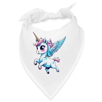 Licorne Einhorn Kawaii - Bandana - Weiß - Vorne