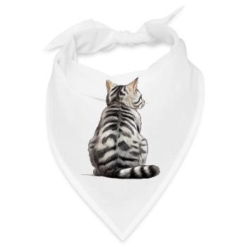 Amerikanische Kurzhaarkatze - Bandana - Weiß - Vorne