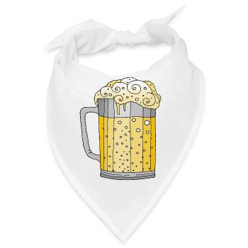 Becher - Bandana - Weiß - Vorne