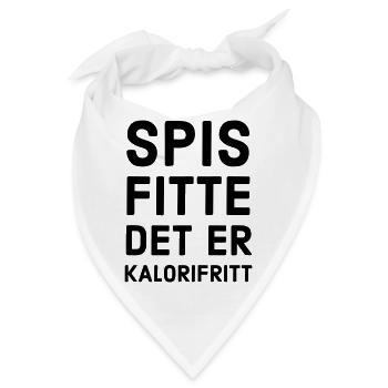 Iss Muschi, es ist kalorienfrei - Bandana - Weiß - Vorne