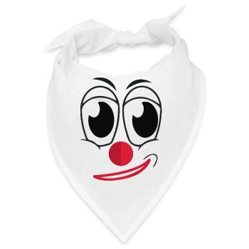 Clown - Bandana - Weiß - Vorne