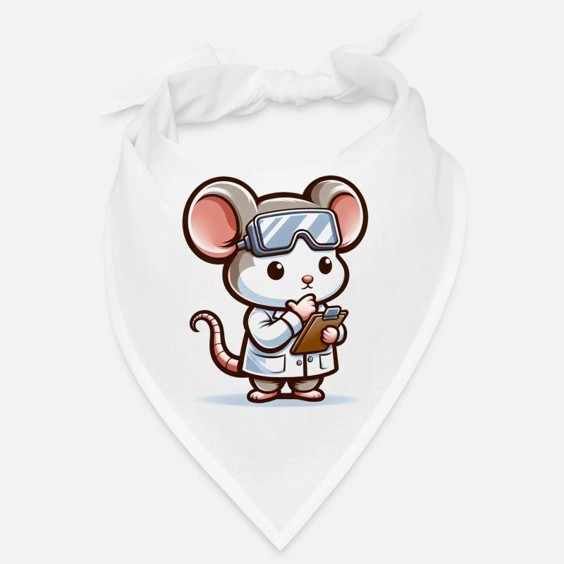 Cute Mouse Scientist Bandana