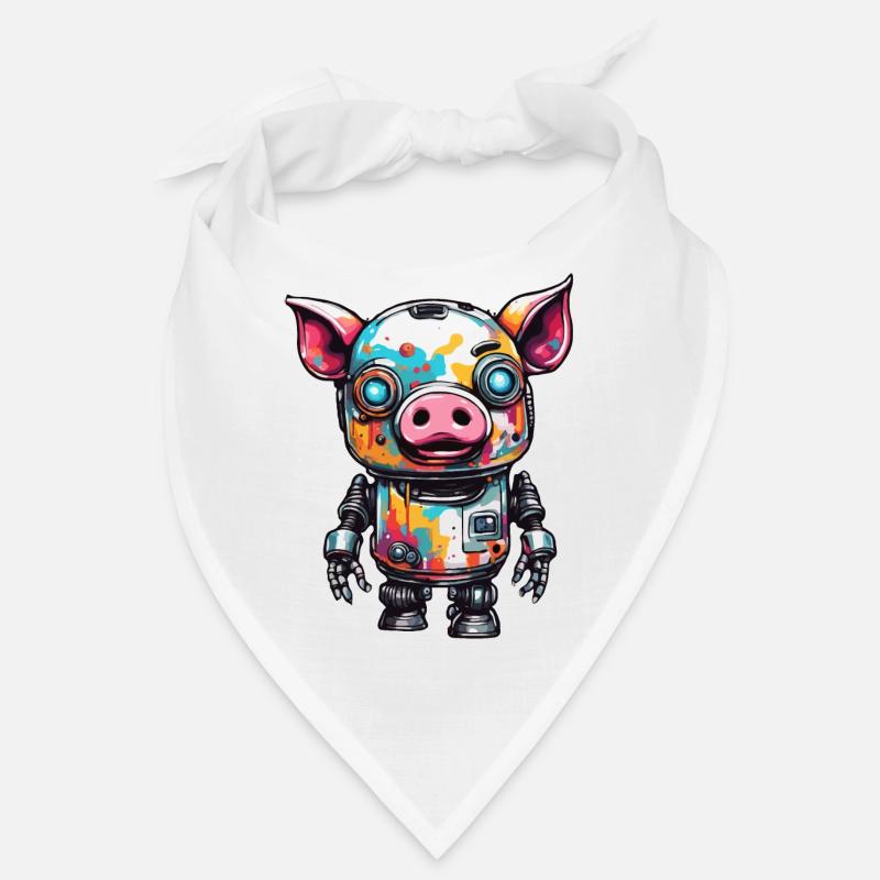 Roboter Tier / KI / Mechanisierte Tiere / Comic Bandana