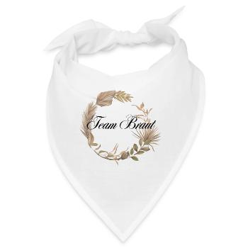Team Braut Boho Kranz - Bandana - Weiß - Vorne