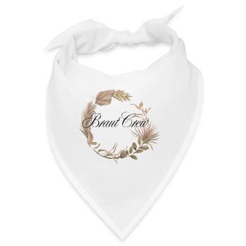 Braut Crew Boho Kranz - Bandana - Weiß - Vorne