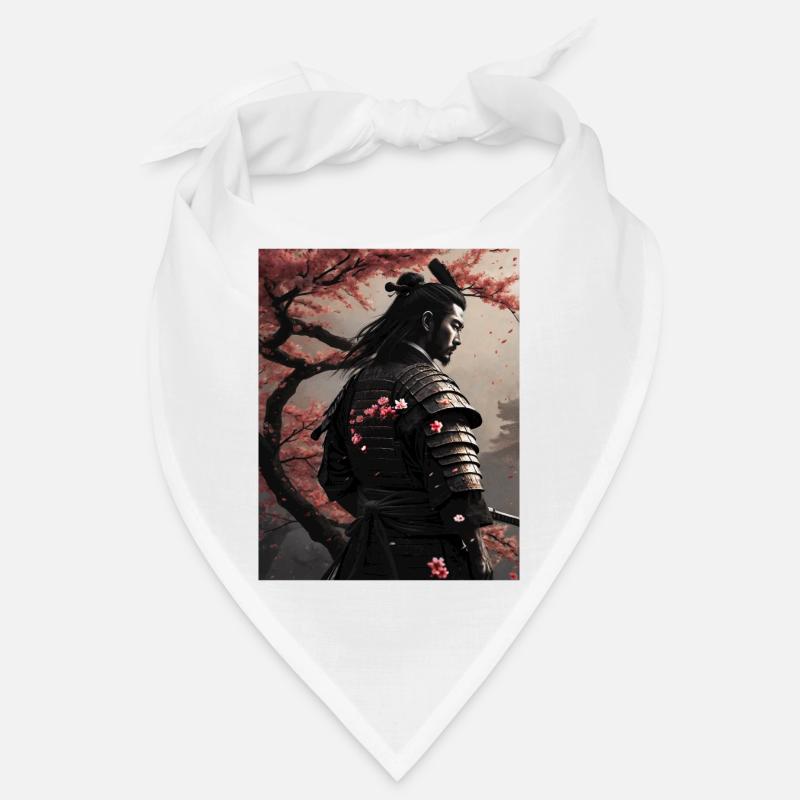 Samurai-Kirschblüten - Bandana - Weiß
