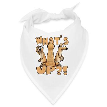 What´s up?! - Bandana - Weiß - Vorne