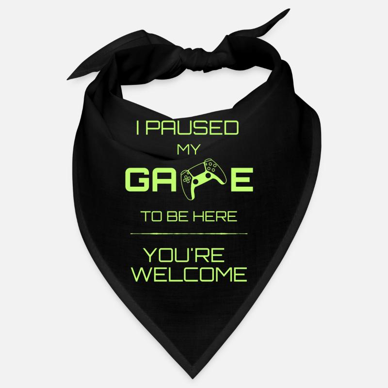 I paused my game Lime Bandana