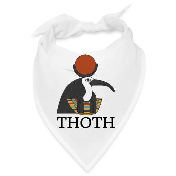 THOTH, Gott der Weisheit - Bandana - Weiß - Vorne