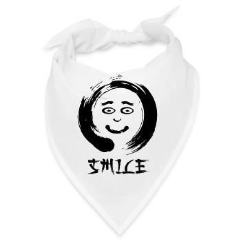 Enzo zen smiley Ensie Smile - Bandana - Weiß - Vorne