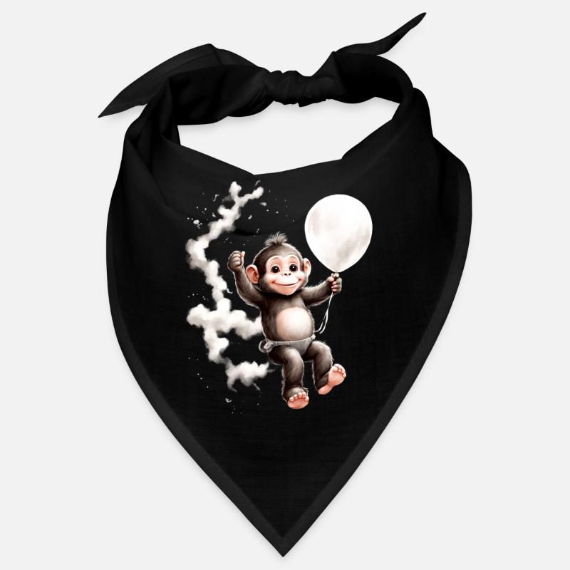 Tierbabys Traumland Ballon Äffchen Bandana