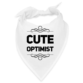 Cute Optimist - Bandana - Weiß - Vorne