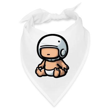 Baby Biker - Süßer Helm - Bandana - Weiß - Vorne