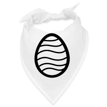 Ei - Bandana - Weiß - Vorne