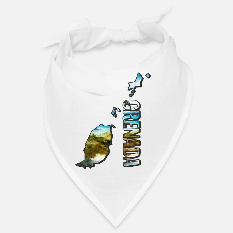 Carte à l’aquarelle de la Grenade Bandana