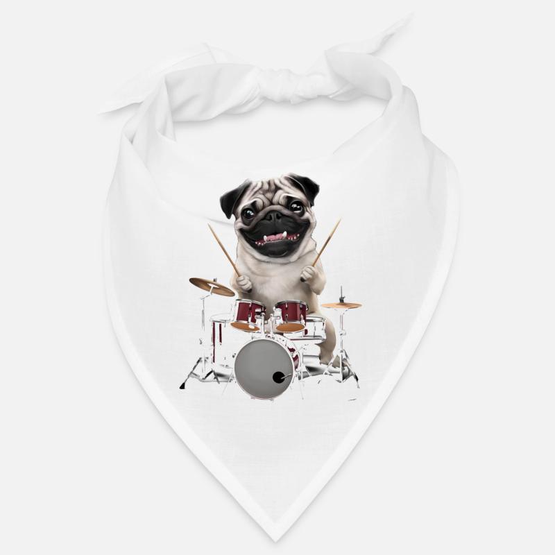 Mops Schlagzeug Bandana
