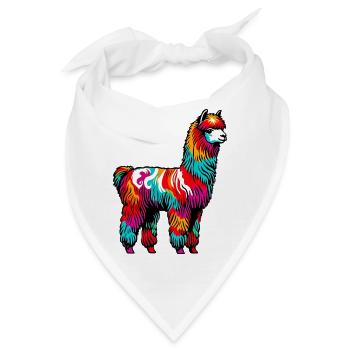 Alpaka - Bandana - Weiß - Vorne