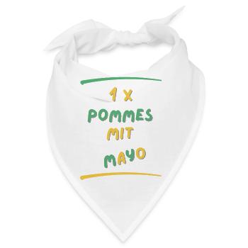 Pommes Mayo - Bandana - Weiß - Vorne