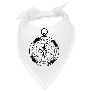 kompass - Bandana - Weiß - Vorne