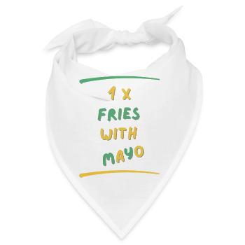 FRIES WITH MAYO - Bandana - Weiß - Vorne