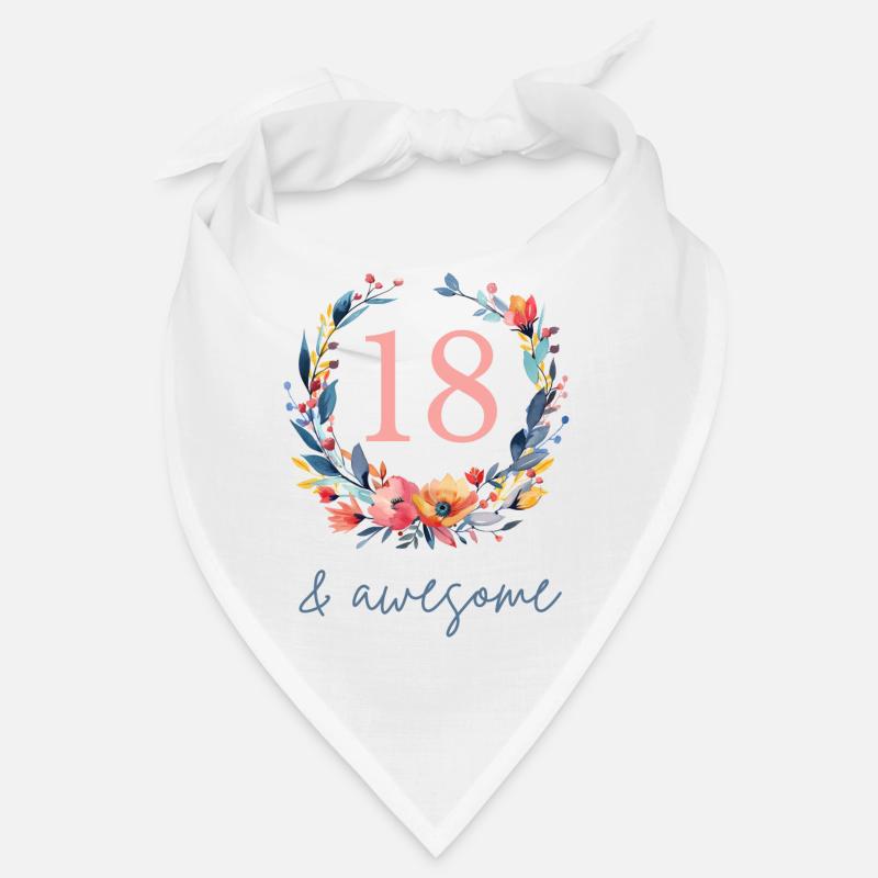 18 & awesome! customizable Bandana