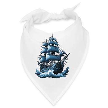 Segelschiff - Bandana - Weiß - Vorne
