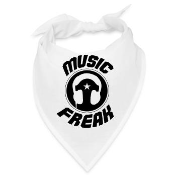 Music Freak - Bandana - Weiß - Vorne