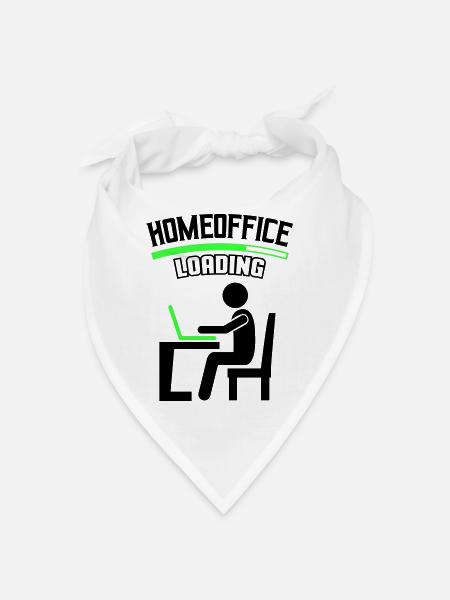 Work Office Home Office Loading - Bandana - white - Front