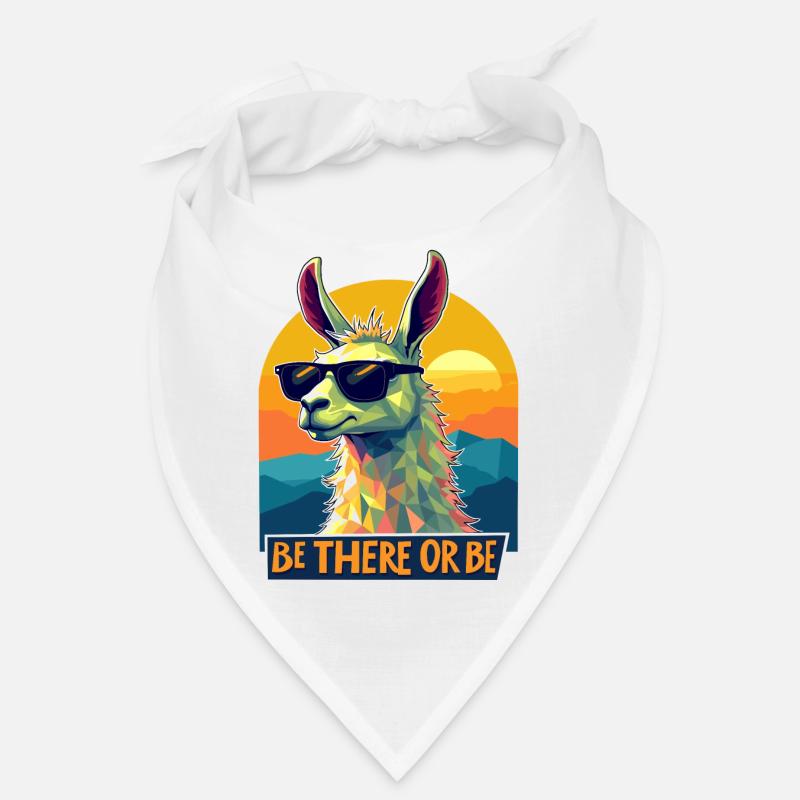 Sei dabei oder sei Lama – Retro Cool Lama Design Bandana