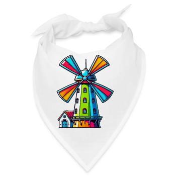 Windmühle - Bandana - Weiß - Vorne