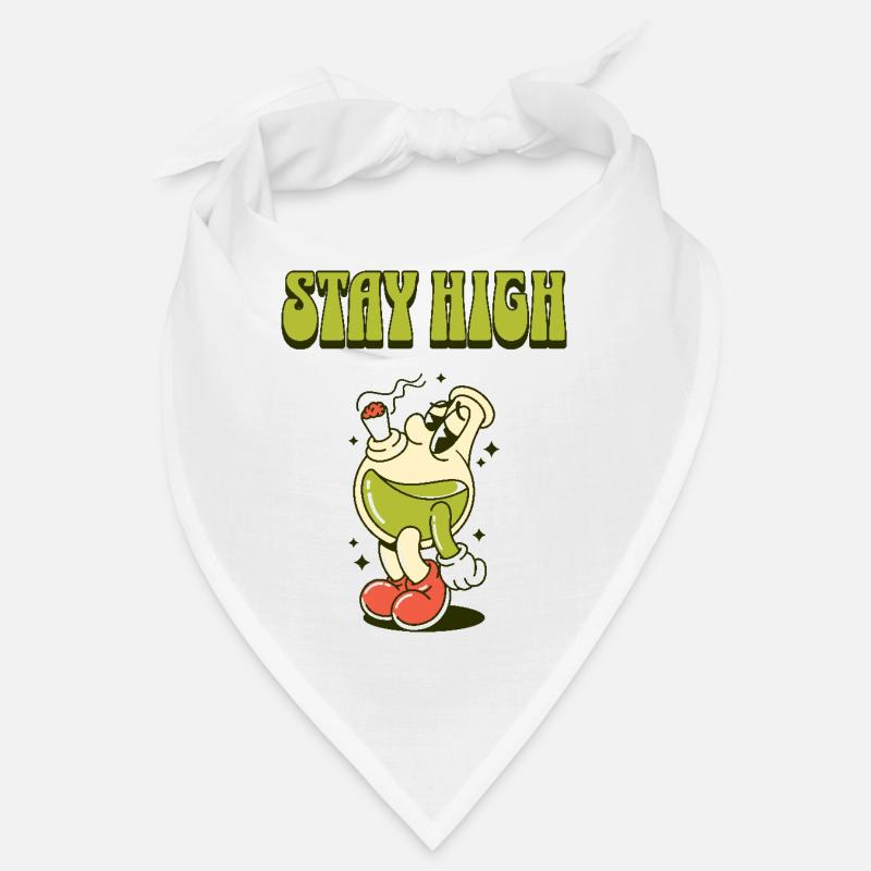 Stay High – Fun Bottle Design Bandana