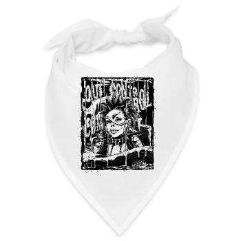 Außer Kontrolle geraten - Bandana - Weiß - Vorne