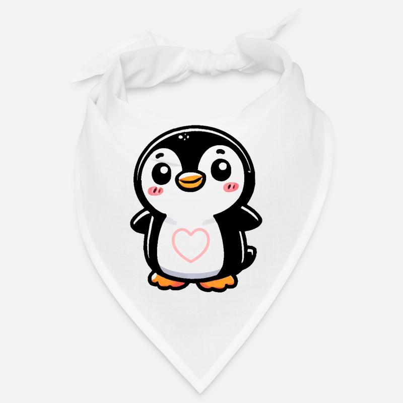 pinguin comic heart Bandana