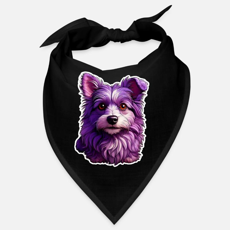 Chien mignon au design moderne Bandana